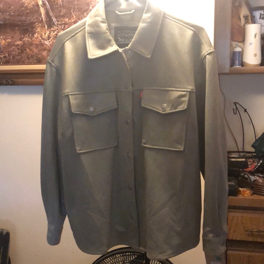 Levi's Sea Green Lightweight Shirt Jacket